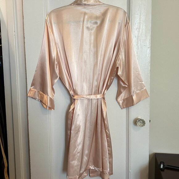 Pink Satin Robe - Picture 5 of 6